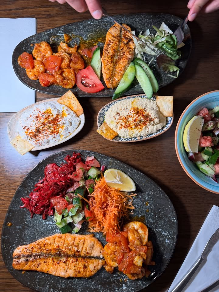 A table of Turkish dishes to share at LARA KITCHEN